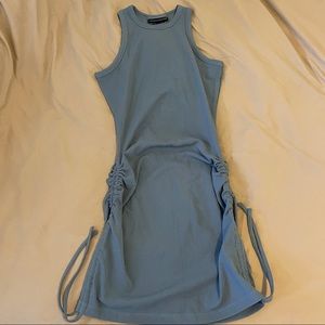 Alphalete monarch rubbed tank dress in azul small